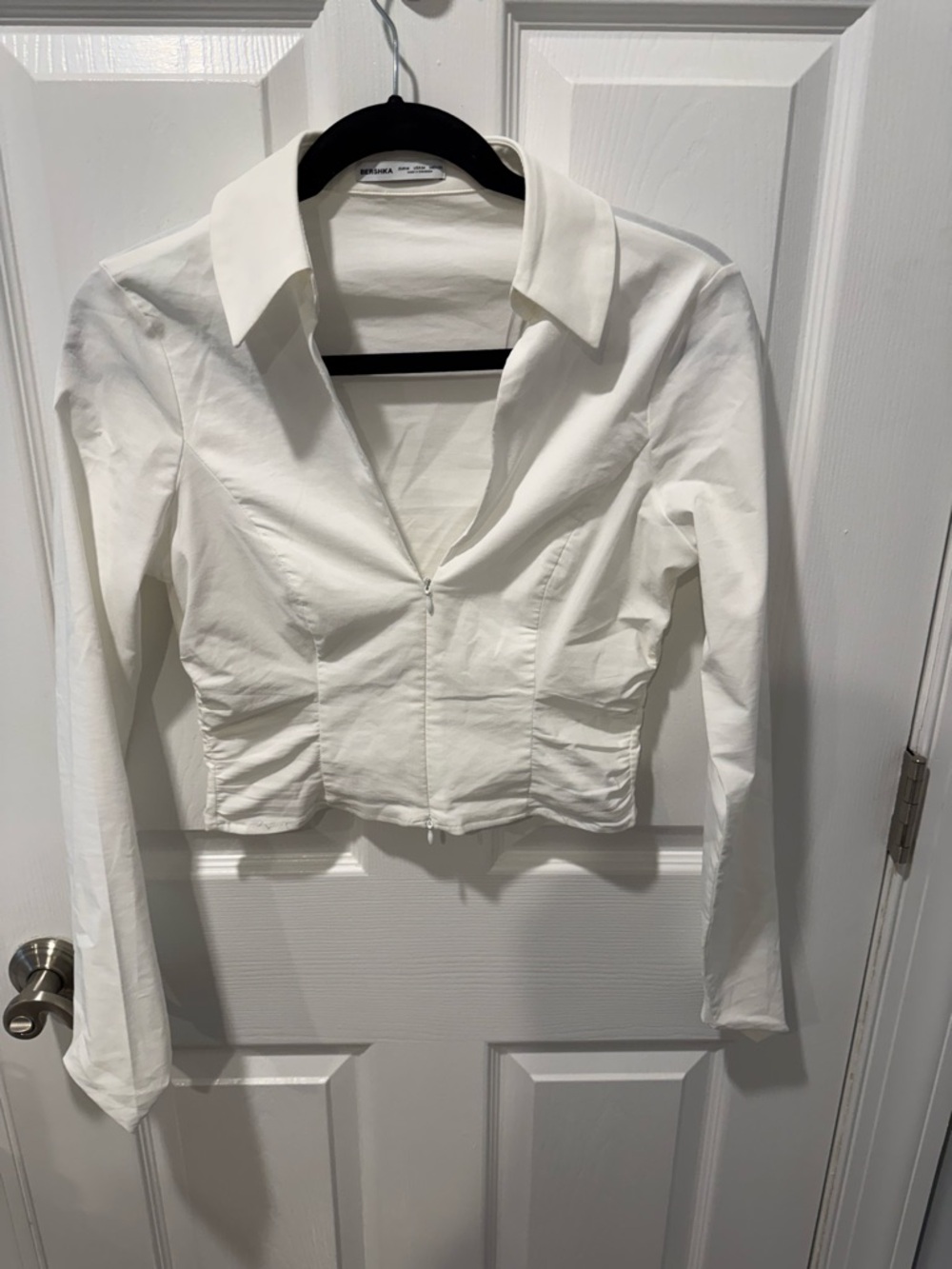 Bershka Long Sleeve Crop Top